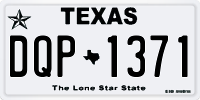 TX license plate DQP1371