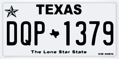 TX license plate DQP1379