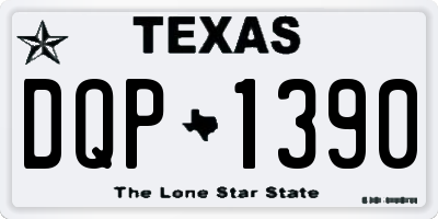 TX license plate DQP1390
