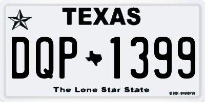 TX license plate DQP1399