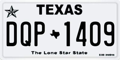 TX license plate DQP1409