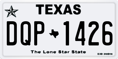 TX license plate DQP1426