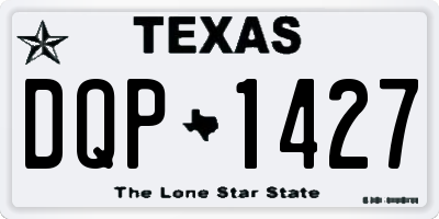 TX license plate DQP1427