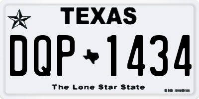TX license plate DQP1434