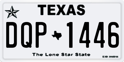 TX license plate DQP1446