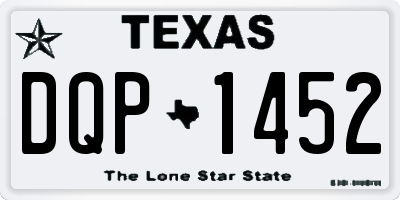 TX license plate DQP1452