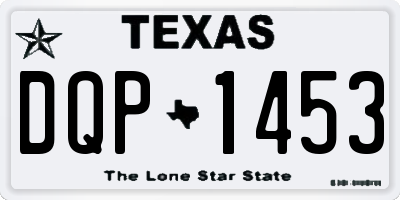 TX license plate DQP1453