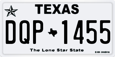 TX license plate DQP1455
