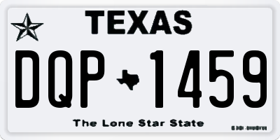 TX license plate DQP1459