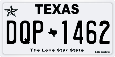 TX license plate DQP1462