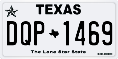 TX license plate DQP1469