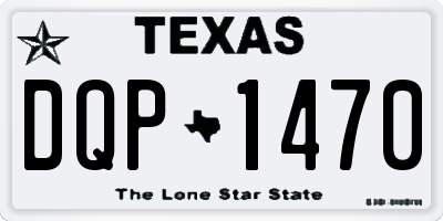 TX license plate DQP1470