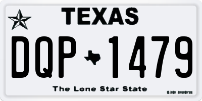 TX license plate DQP1479