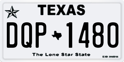 TX license plate DQP1480