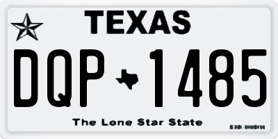 TX license plate DQP1485
