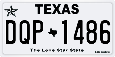 TX license plate DQP1486