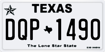 TX license plate DQP1490