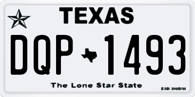 TX license plate DQP1493