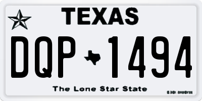 TX license plate DQP1494