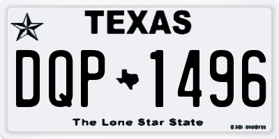 TX license plate DQP1496