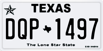 TX license plate DQP1497