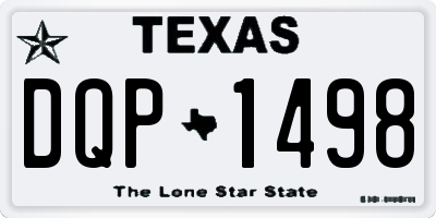TX license plate DQP1498