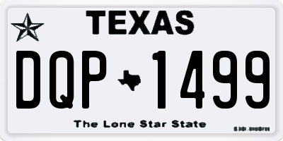 TX license plate DQP1499