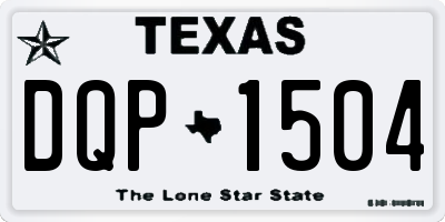 TX license plate DQP1504