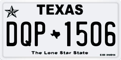 TX license plate DQP1506