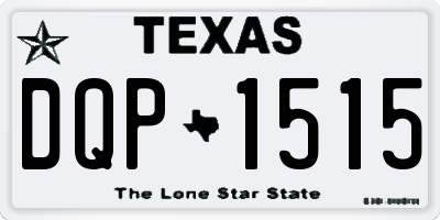 TX license plate DQP1515