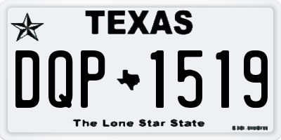 TX license plate DQP1519