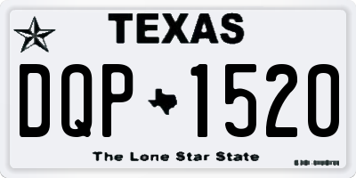 TX license plate DQP1520