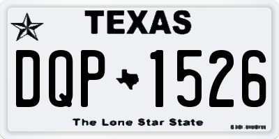 TX license plate DQP1526