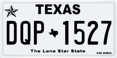 TX license plate DQP1527