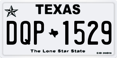 TX license plate DQP1529