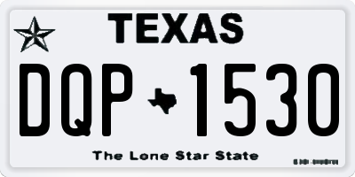 TX license plate DQP1530