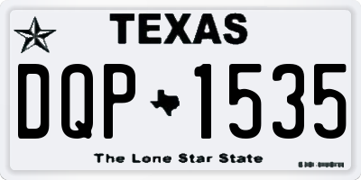 TX license plate DQP1535