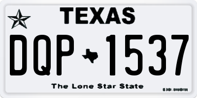 TX license plate DQP1537