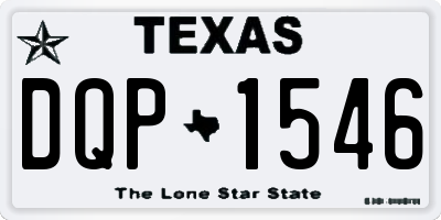 TX license plate DQP1546