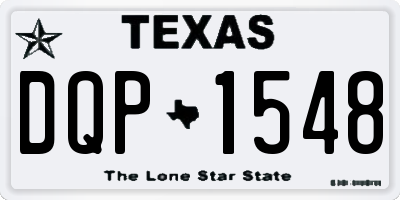 TX license plate DQP1548