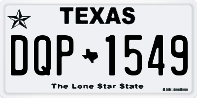 TX license plate DQP1549