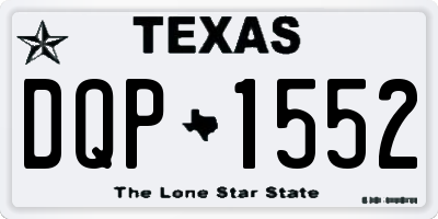 TX license plate DQP1552