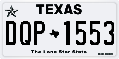 TX license plate DQP1553