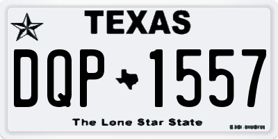 TX license plate DQP1557