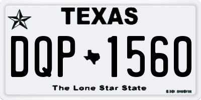 TX license plate DQP1560