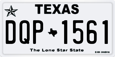 TX license plate DQP1561