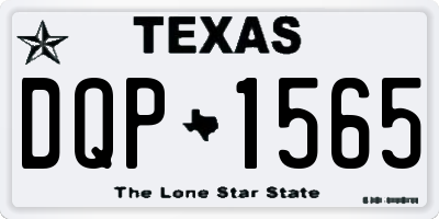 TX license plate DQP1565