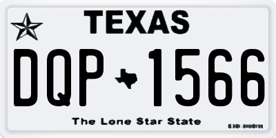 TX license plate DQP1566