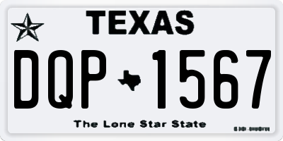 TX license plate DQP1567