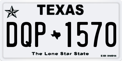 TX license plate DQP1570